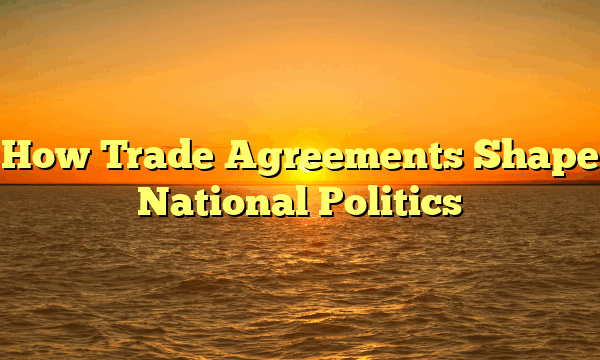 How Trade Agreements Shape National Politics How Trade Agreements Shape National Politics