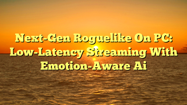 Next-Gen Roguelike On PC: Low-Latency Streaming With Emotion-Aware Ai